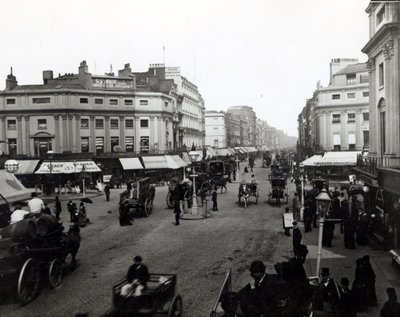 View down Oxford Street, London, c.1890 by English Photographer